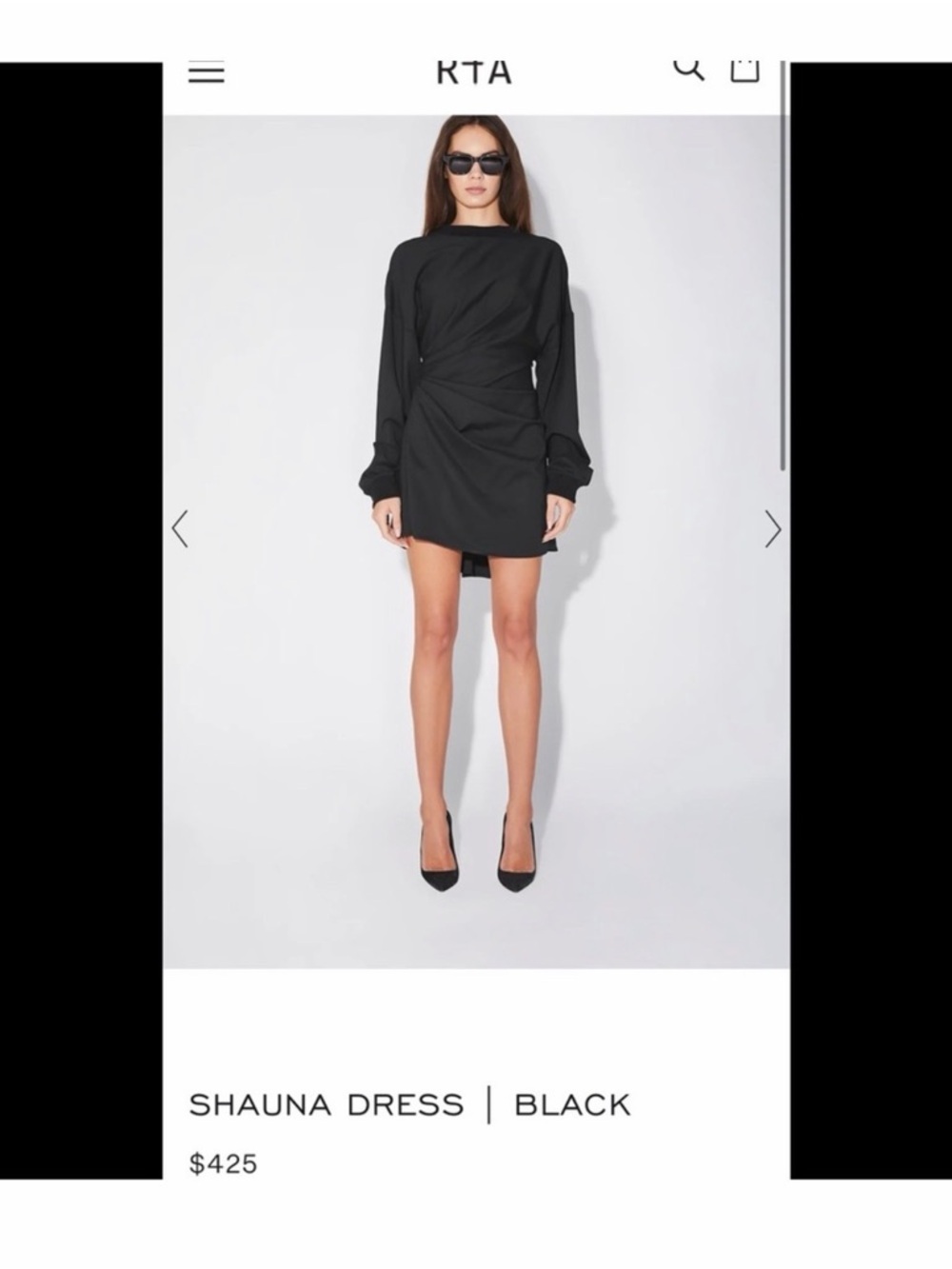 RtA SHAUNA DRESS | BLACK